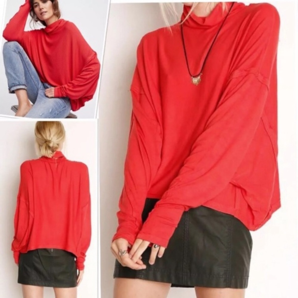 We The Free Oversized Alameda Ribbed Slouchy Top